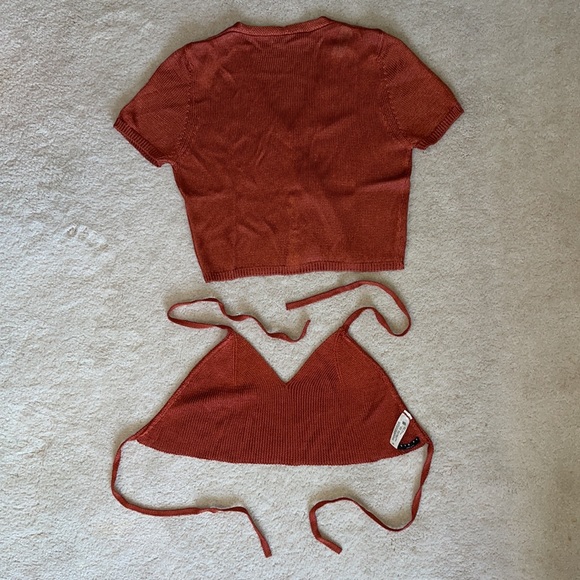 Sisley Top & Cropped Cardigan Set - Picture 2 of 6